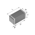 TDK 8 pF Multilayer Ceramic Capacitor, 50V DC, 0.5 pF Tolerance, Surface Mount, C0G Dielectric CGA2B2NP01H080D050BA