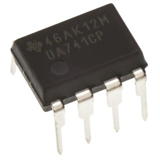 Texas Instruments Operational Amplifier 1 MHz Gain Bandwidth, 8-Pin PDIP, 5-15V UA741CP