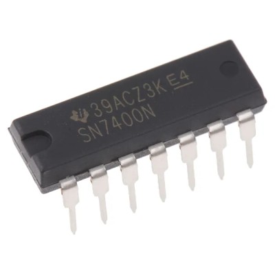 Texas Instruments 4 2-Input NAND Logic Gate, TTL, 14-Pin PDIP SN7400N