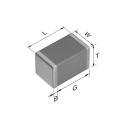 TDK 680 pF Multilayer Ceramic Capacitor 450V DC ±5% Tolerance Surface Mount CGA4C4C0G2W681J060AA