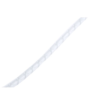 HellermannTyton Spiral Cable Wrap Polyethylene White 8 mm Diameter 1.6 mm Cable SBPEFR Series 305-504