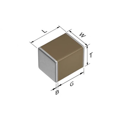 TDK 100 nF Multilayer Ceramic Capacitor 630V DC ±10% Tolerance Surface Mount Tape & Reel CGA6L1X7T2J104K160AE