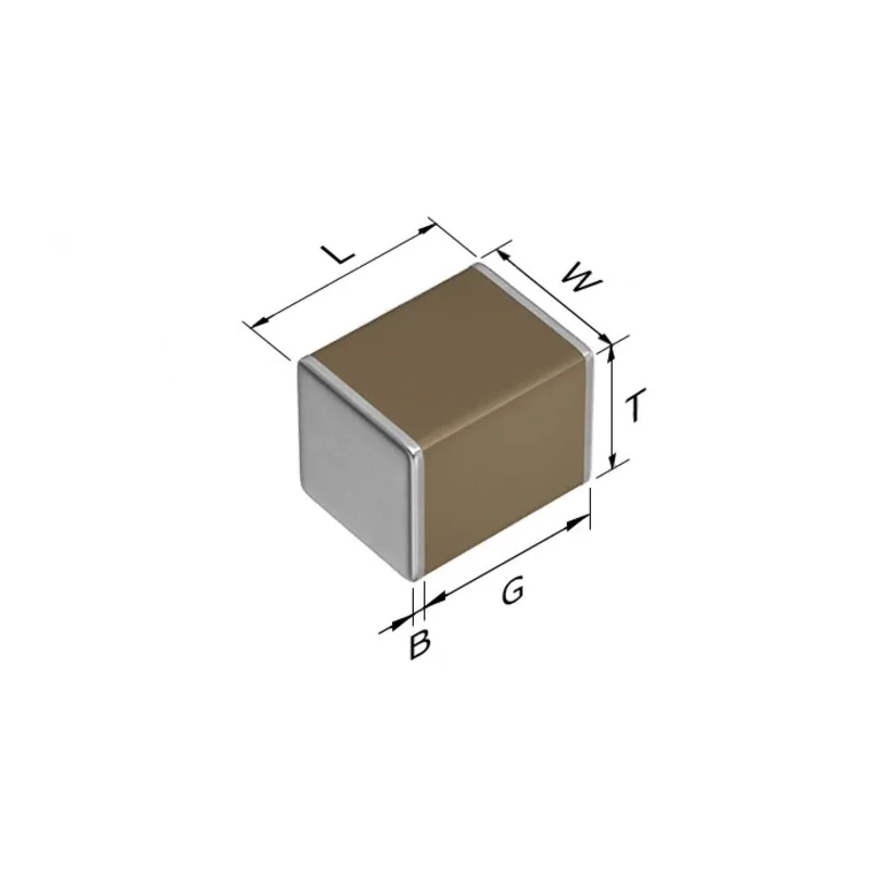 TDK 100 nF Multilayer Ceramic Capacitor 630V DC ±10% Tolerance Surface Mount Tape & Reel CGA6L1X7T2J104K160AE