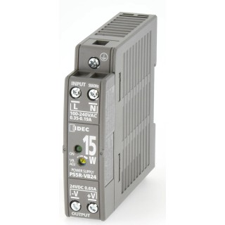 Idec PS5R Switched Mode DIN Rail Power Supply 1 Phase 24V dc 650mA Output 15W PS5R