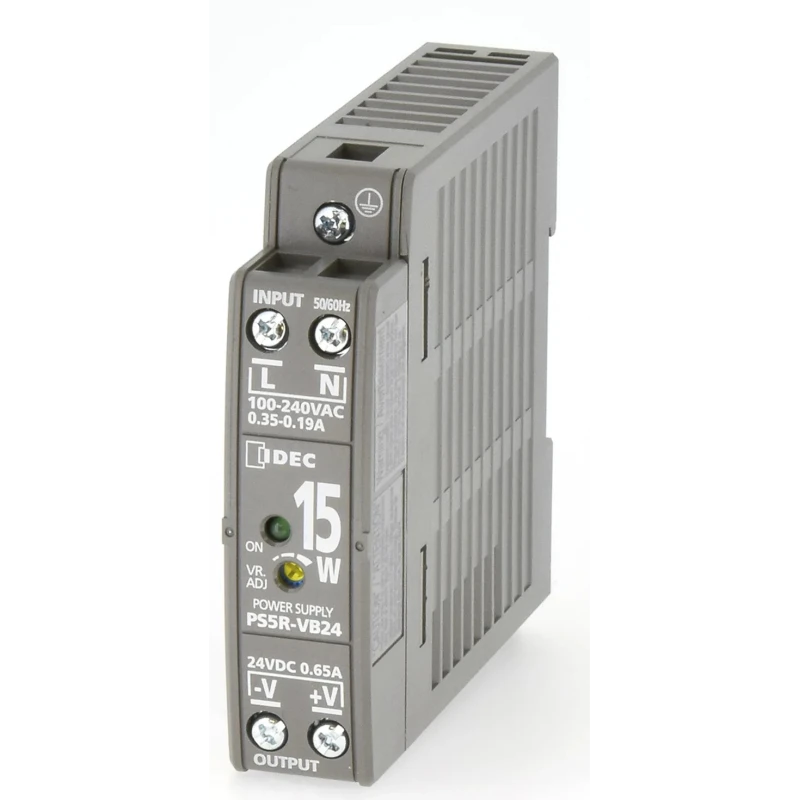 Idec PS5R Switched Mode DIN Rail Power Supply 1 Phase 24V dc 650mA Output 15W PS5R