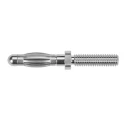 Schutzinger Silver Male Banana Plug Connector 4 mm, M4 Thread Termination, 33 V AC, 70 V DC, 32 A, Nickel Plating FK 1211 Ni
