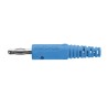 Schutzinger Blue Male Banana Plug Solder Termination 4 mm Connector, 33 V AC, 70 V DC, 32 A, Nickel Plating FK 8 L Ni / BL