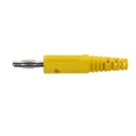 Schutzinger Yellow Male Banana Plug 4 mm Connector Solder Termination 32A 33 V ac 70 V dc Nickel Plating FK 8 L Ni / GE
