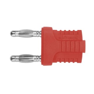 Schutzinger Red Male Banana Plug 4 mm Connector, Plug-In Termination, 70 V dc, 12 A, Nickel Plating KURZ 14-4 IG MB Ni / RT