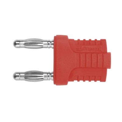 Schutzinger Red Male Banana Plug 4 mm Connector, Plug-In Termination, 70 V dc, 12 A, Nickel Plating KURZ 14-4 IG MB Ni / RT