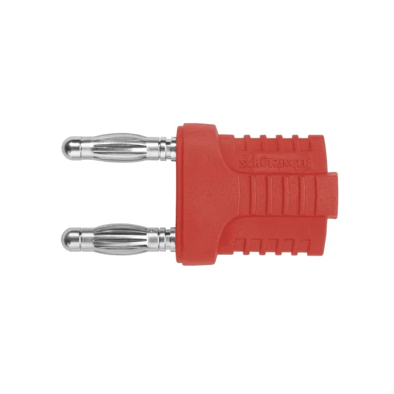 Schutzinger Red Male Banana Plug 4 mm Connector, Plug-In Termination, 70 V dc, 12 A, Nickel Plating KURZ 14-4 IG MB Ni / RT