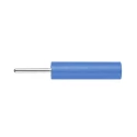 Schutzinger Blue Female Banana Socket, 4 mm Connector, PC Pin Termination, 1kV, 20A, Nickel Plating LB 4-1.5 S Ni / 13.5 / BL