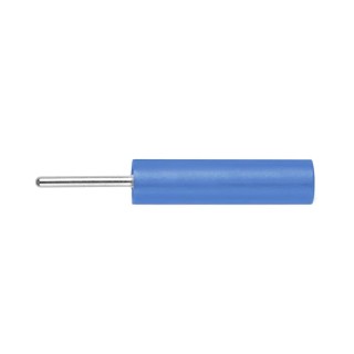 Schutzinger Blue Female Banana Socket, 4 mm Connector, PC Pin Termination, 1kV, 20A, Nickel Plating LB 4-1.5 S Ni / 13.5 / BL