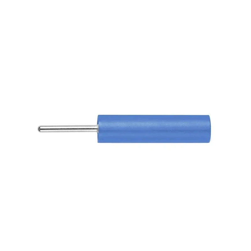 Schutzinger Blue Female Banana Socket, 4 mm Connector, PC Pin Termination, 1kV, 20A, Nickel Plating LB 4-1.5 S Ni / 13.5 / BL