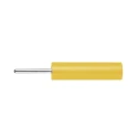 Schutzinger Yellow Female Banana Socket 4 mm Connector PC Pin Termination 1kV 20A Nickel Plating LB 4-1.5 S Ni / 13.5 / GE