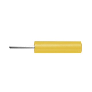 Schutzinger Yellow Female Banana Socket 4 mm Connector PC Pin Termination 1kV 20A Nickel Plating LB 4-1.5 S Ni / 13.5 / GE