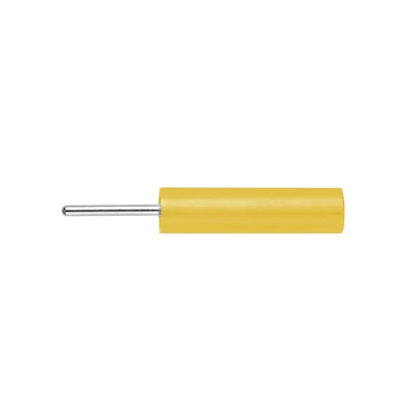 Schutzinger Yellow Female Banana Socket 4 mm Connector PC Pin Termination 1kV 20A Nickel Plating LB 4-1.5 S Ni / 13.5 / GE