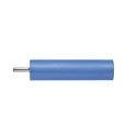 Schutzinger Blue Female Banana Socket 4 mm Connector PC Pin Termination 1 kV 20 A Nickel Plating LB 4-1.5 S Ni / 5 / BL