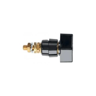 Schutzinger 4 mm Black Insulated Brass Terminal Post, 1kV, M6 x 0.75 Thread, 63A POL 631 L / SW