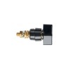 Schutzinger 4 mm Black Insulated Brass Terminal Post, 1kV, M6 x 0.75 Thread, 63A POL 631 L / SW