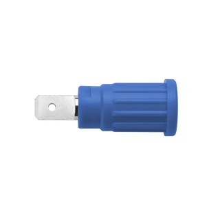 Schutzinger Blue Female Banana Socket, 4 mm Connector, PC Pin Termination, 1kV Voltage, 32A Current SEPB 6453 Ni / BL