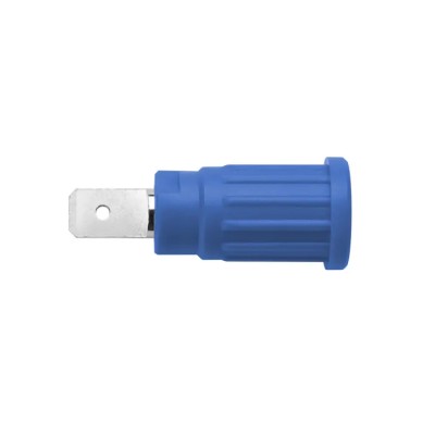 Schutzinger Blue Female Banana Socket, 4 mm Connector, PC Pin Termination, 1kV Voltage, 32A Current SEPB 6453 Ni / BL
