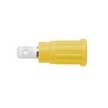 Schutzinger Yellow Female Banana Socket 4 mm Connector 1kV 32A PC Pin Termination Nickel Plating SEPB 6453 Ni / GE
