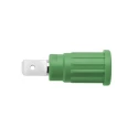 Schutzinger Green Female Banana Socket 4 mm Connector, PC Pin Termination, 1kV, 32A, Nickel Plating SEPB 6453 Ni / GN