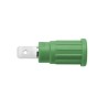 Schutzinger Green Female Banana Socket 4 mm Connector, PC Pin Termination, 1kV, 32A, Nickel Plating SEPB 6453 Ni / GN
