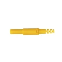 Schutzinger Yellow Male Banana Plug 4 mm Connector, Screw Termination, 1kV, 32A, Nickel Plated SFK 30 S Ni / OK / GE