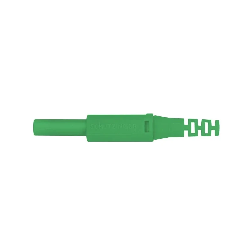Schutzinger Green Male Banana Plug 4 mm Connector Screw Termination 1kV 32A Nickel Plating SFK 30 S Ni / OK / GN