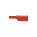 Schutzinger Red Male Banana Plug 2 mm Connector, Solder Termination, 600V, 10A, Nickel Plating SFK 7360 Ni / OK / RT