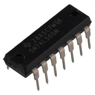 Texas Instruments Inverter Logic IC 6 Elements, 14-Pin PDIP SN74LS05N