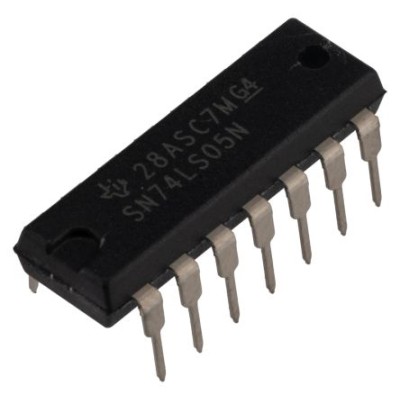 Texas Instruments Inverter Logic IC 6 Elements, 14-Pin PDIP SN74LS05N
