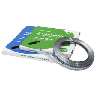 JCS Mild Steel Hose Clip Banding with Double Headed Connector NBZ10P