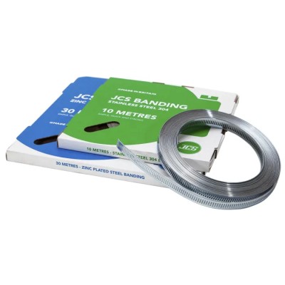 JCS Mild Steel Hose Clip Banding with Double Headed Connector NBZ10P