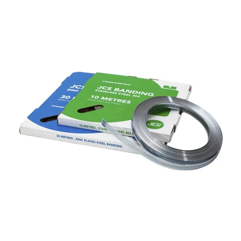 JCS Mild Steel Hose Clip Banding with Double Headed Connector NBZ10P