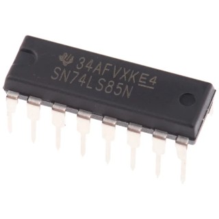 Texas Instruments 4-Bit LS Active High Non-Inverting 16-Pin PDIP Logic Comparator SN74LS85N