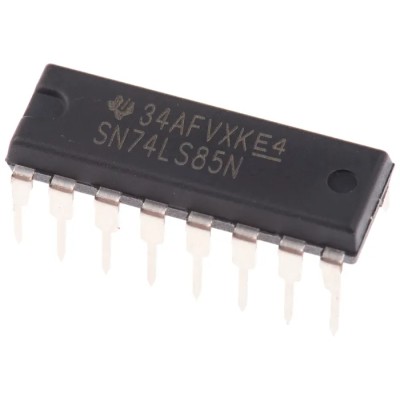 Texas Instruments 4-Bit LS Active High Non-Inverting 16-Pin PDIP Logic Comparator SN74LS85N