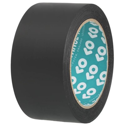 Advance Tapes Black Polyvinyl Chloride PVC Masking Tape 50mm x 33m Rubber Adhesive AT44
