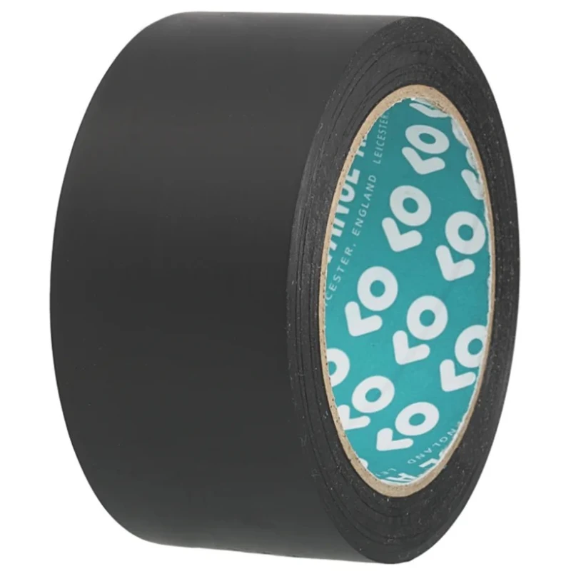 Advance Tapes Black Polyvinyl Chloride PVC Masking Tape 50mm x 33m Rubber Adhesive AT44