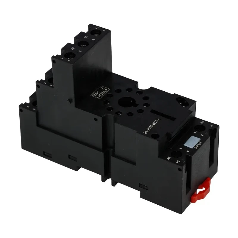Schneider Electric Relay Socket 11 Way 250V 12A Screw Terminal DIN Rail Mount RUZSC3M