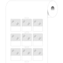 Brady White Cable Labels with 25.4 mm Width and 31.75 mm Length, 3000 Labels per Pack BPT-311-427