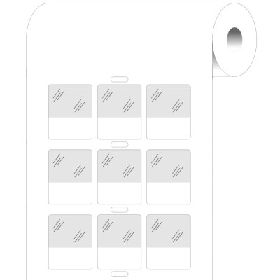 Brady White Cable Labels with 25.4 mm Width and 31.75 mm Length, 3000 Labels per Pack BPT-311-427
