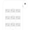 Brady White Cable Labels with 25.4 mm Width and 31.75 mm Length, 3000 Labels per Pack BPT-311-427