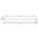 Brady White Label Roll 57.15 mm Width 8820 Per Roll 50.8 mm BPT-222-205