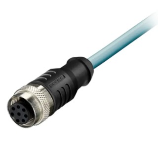 Kubler Cordset Accessory for Sensors with Female Connector and Coupling Nut, Compatible with Models 05.00.6041.8211.002M