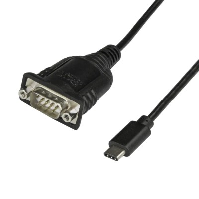 StarTech.com RS232 Interface Converter USB Type-C (24-Pin) USB 2.0 Male to D Sub Port RS232 921.6kbps 