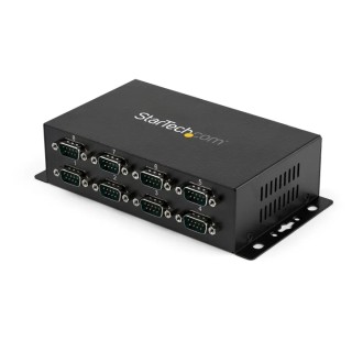 StarTech.com RS232 Interface Converter 8 Ports USB-B to D-Sub Serial DIN Rail Mount 