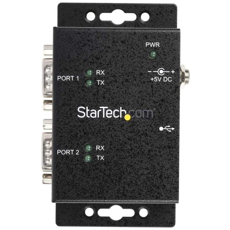 StarTech.com RS232 Interface Converter 2 Ports 921.6kbps USB-B Female to D-Sub Serial Output 